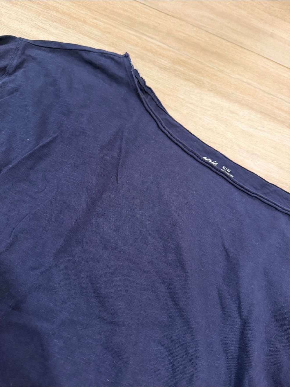 aerie Navy Short-Sleeve Boxy Tee - Picture 3 of 3